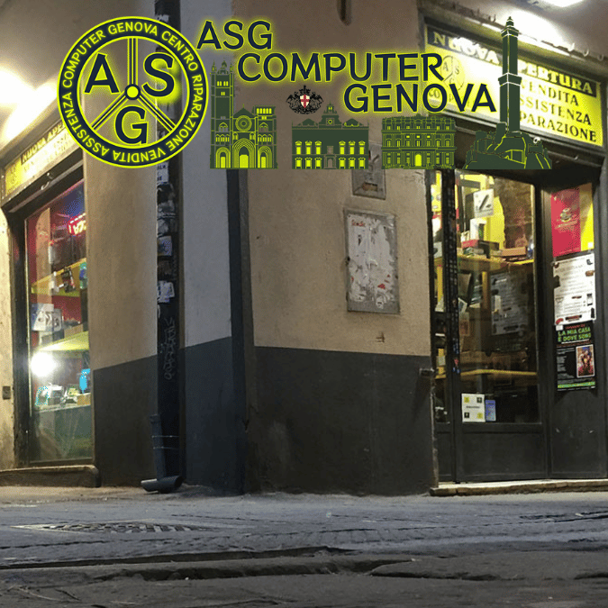Vetrine di ASG COMPUTER GENOVA RIPARAZIONE ASSISTENZA VENDITA